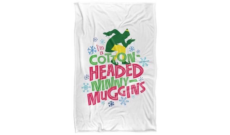 Elf Cottonheaded Ninnymuggins Snowflake Soft Touch Blanket - 152cm x 127cm