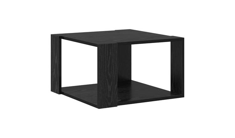 Walplus Engineered Wood Coffee Table - Black oak - 51.5 x 51.5 x 30 cm