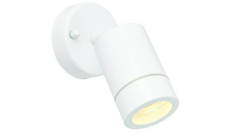 Loops Direct 8.5cm Palin Stainless Outdoor Adjustable Spotlight - Gloss White