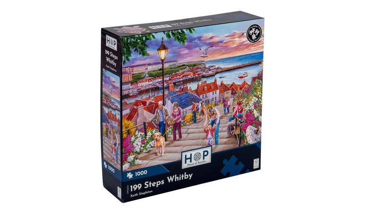The House of Puzzles 199 Steps Whitby 1000 Piece Jigsaw Puzzle