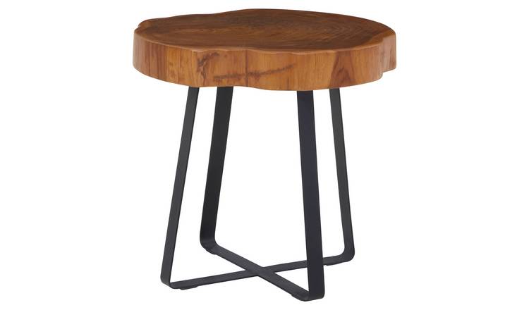 Orsina Manado Side Table – Natural & Black