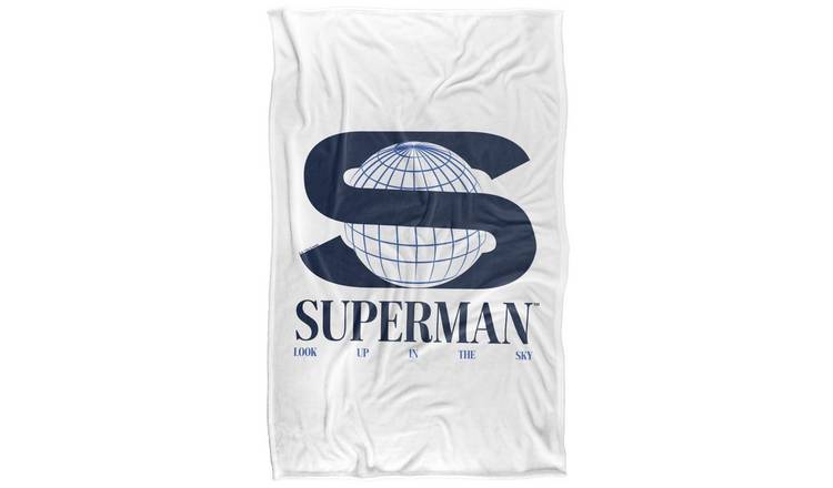 Superman 2025 S World Logo Blanket - 147cm x 91cm