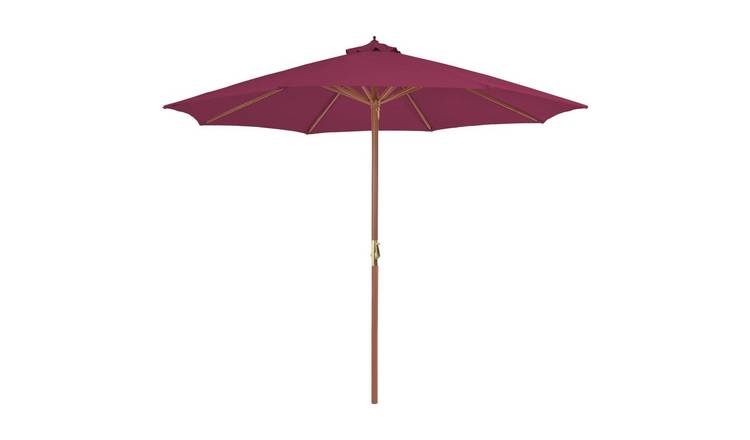 Walplus Garden Parasol - Bordeaux Red - 300 x 250 cm