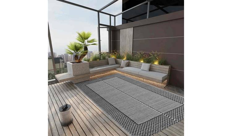 Walplus ARAKIL Polypropylene Outdoor Carpet - Grey - 160 x 230 cm