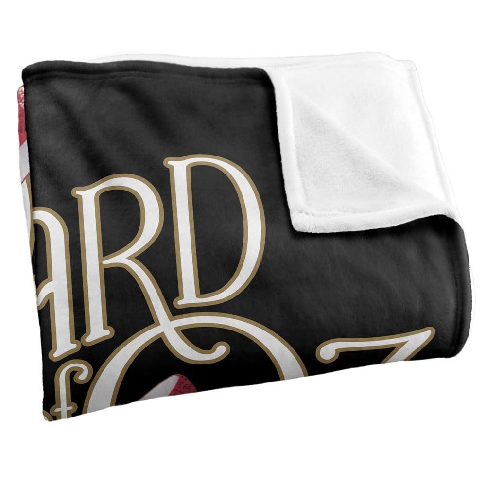 Wizard Of Oz Classic Logo Polyester Soft Touch Blanket - 152cm x 127cm - Image 2