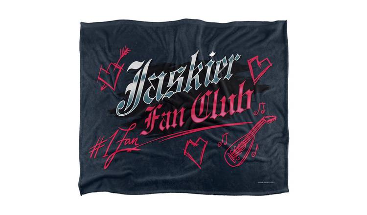 The Witcher Jaskier Fan Club Black Blanket - 152cm x 127cm