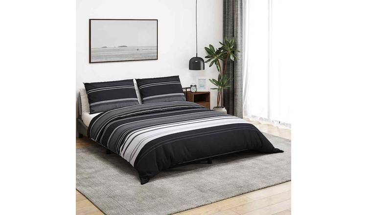 Walplus Pillowcase Duvet Cover Set - Black and White - 200 x 200 cm