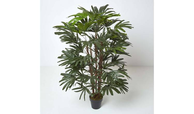 Homescapes Handcrafted Rhapis Excelsa Artificial Palm Tree - Green