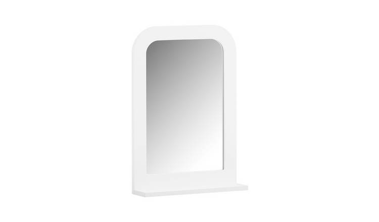 SoBuy 1 Shelf Wall Mirror - White