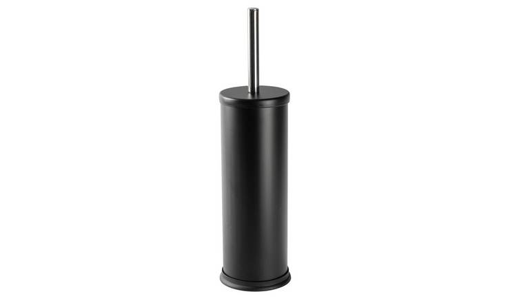 Harbour Housewares Round Toilet Brush - Matt Black