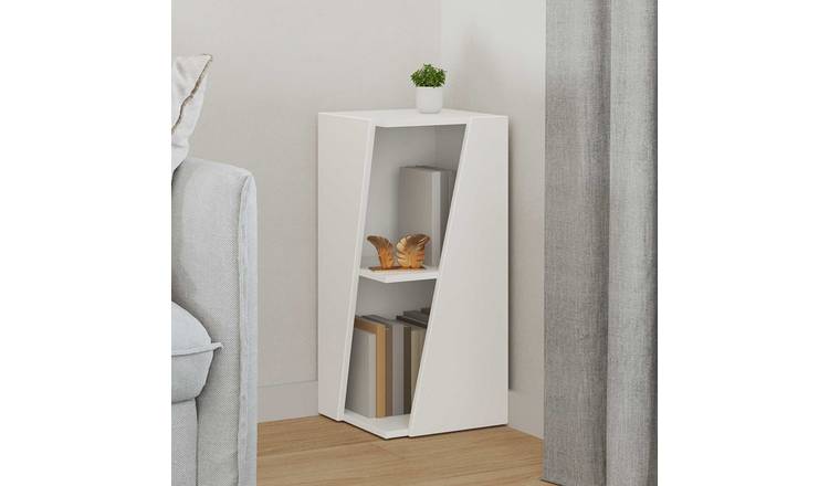 Walplus Engineered Wood Wall Shelf - White - 33 x 32 x 70.5 cm
