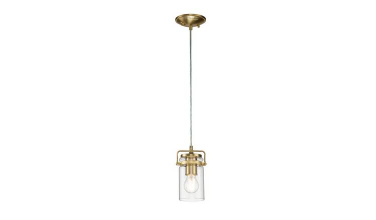 Elstead Kichler Dome Pendant Light - Brushed Brass