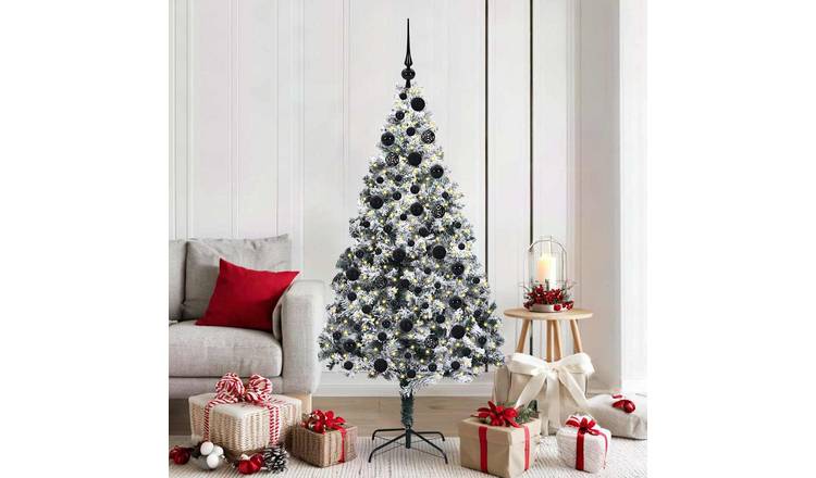 Walplus 300 Warm LED Lights Artificial Christmas Tree - White - 180 cm