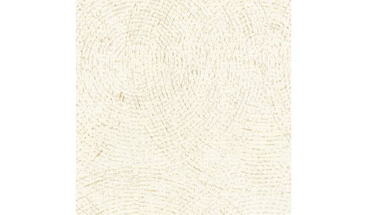 Grandeco Naomi Rustic Scratched Plaster Textured Wallpaper - White Gold