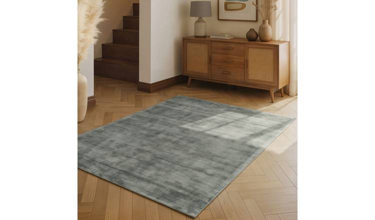 Hanse Home Light Blue Vikosa Jane Plain Rug - 80 x 150cm