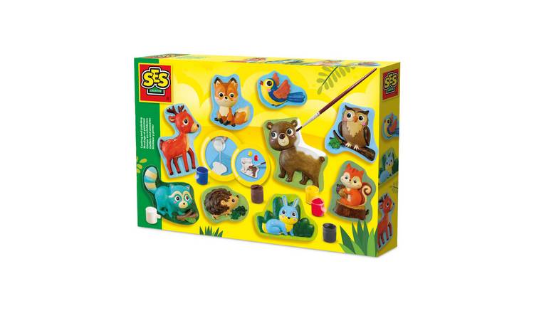 SES Creative Forest Animals Casting and Painting Craft Set - Age 5+