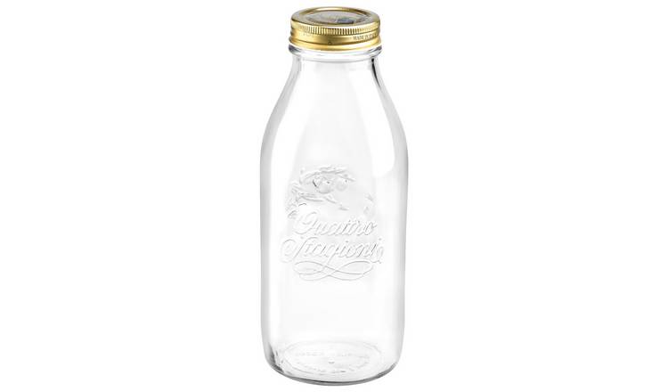 Bormioli Rocco Quattro Stagioni Glass Bottle with Screw Top Lid