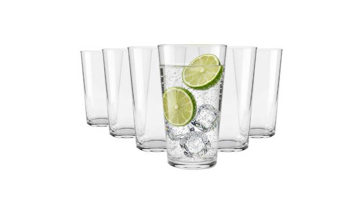 Argon Tableware Hoxton Crystal Highball Glasses - 320ml - Pack of 6