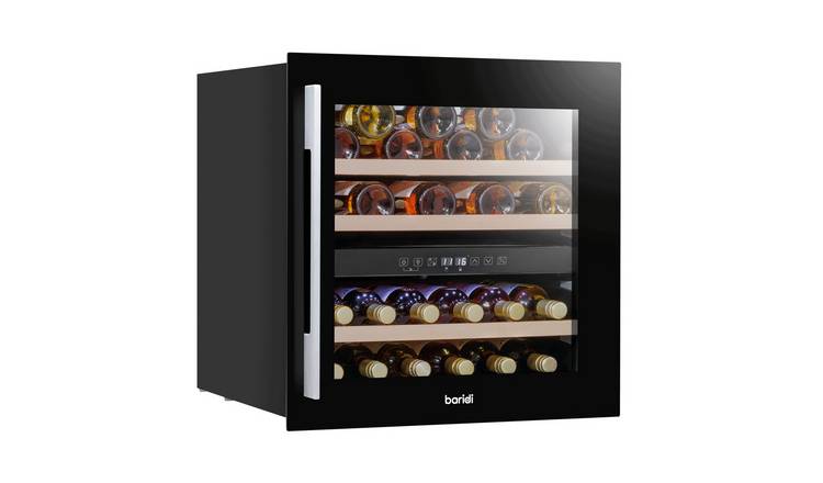 Baridi 36 Bottle Built-In Wine Cooler - Black