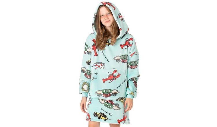 Friends Icons Kids Girls Blanket Hoodie - Blue