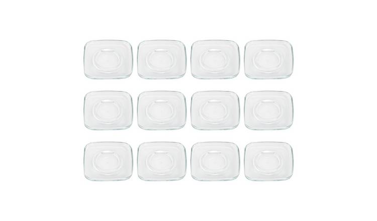 LAV Cozy Glass Cappuccino Saucers - Pack of 12