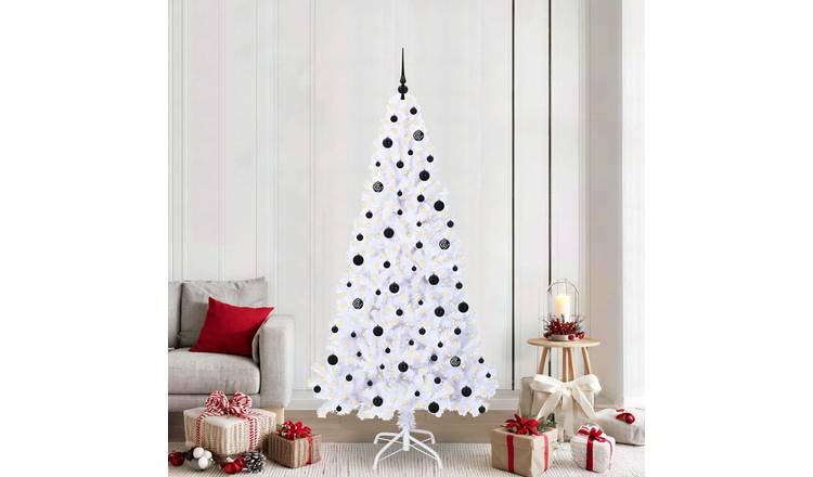 Walplus 300 LED Lights Artificial Christmas Tree 110 cm Wide - White - 210 cm