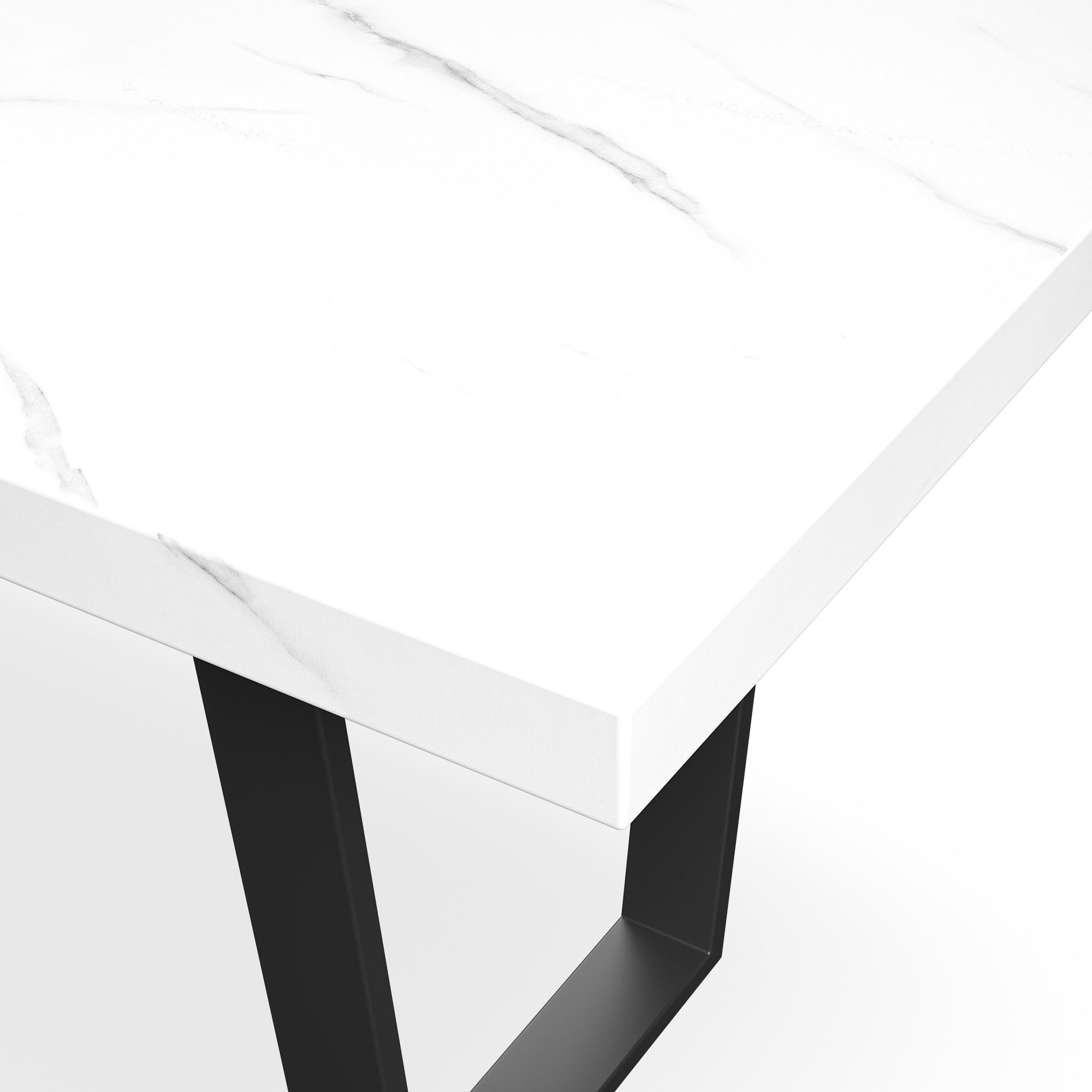 Furniture Online Aria Nova White Marble Dining Table & 6 Grey Chairs - Image 4