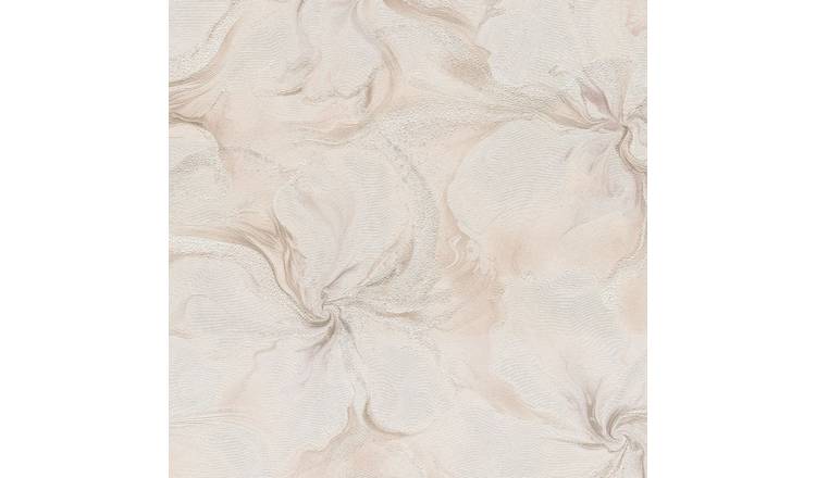 Erismann Aurora Abstract Floral Wallpaper - Blush Pink