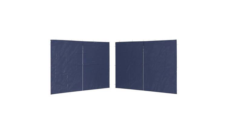 Walplus 300 x 195 cm PE Party Tent Sidewalls with Zipper 2pcs - Blue