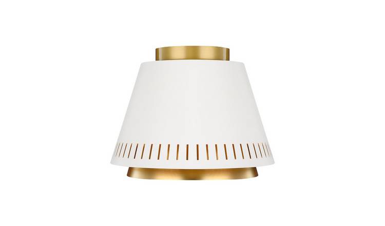 Elstead Carter Flush Ceiling Light - Matte White