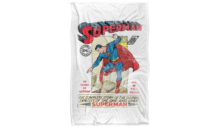 Superman Old School Flight Soft Touch Blanket - 152cm x 127cm