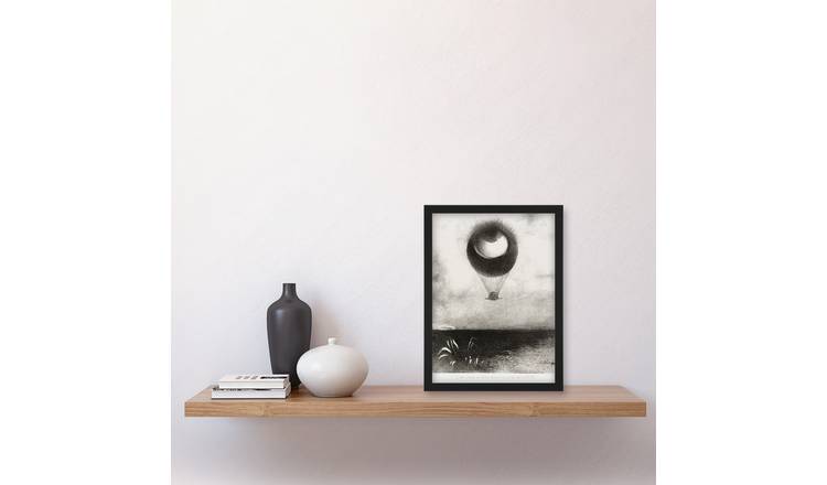 Odilon Redon The Eye Like A Strange Balloon Framed Art Print - A4