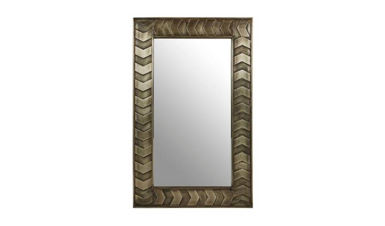 Orsina Sirsa Finish Rectangular Wall Mirror - Silver