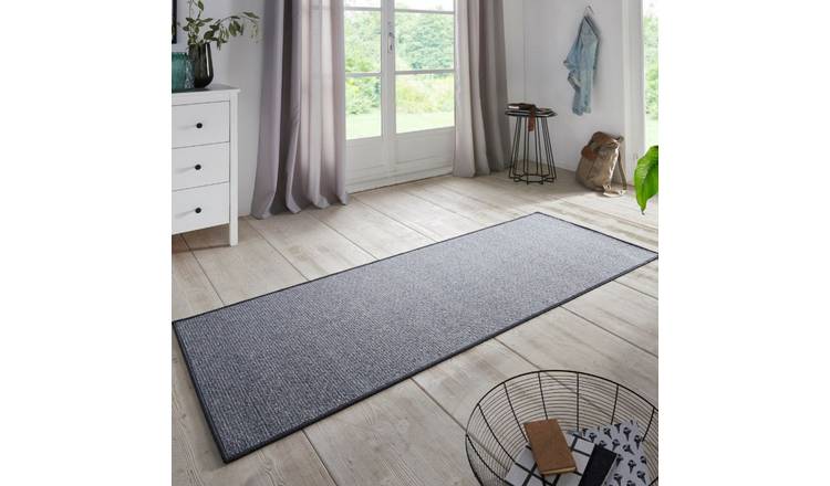 Hanse Home Grey Loop Easy Care Runner Rug - 80 x 400cm