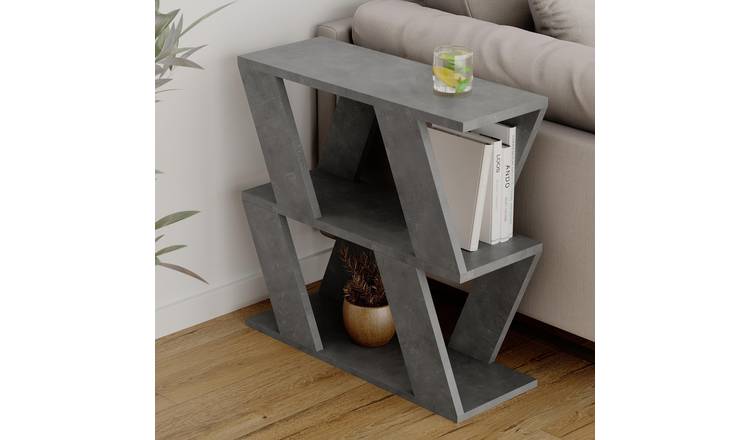 Decortie Lazena Melamine Particleboard 3-Tier Side Table - Grey