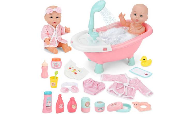 deAO Doll Bath Playset - Pink