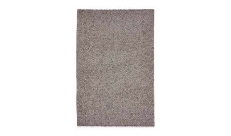 Mega Flooring Grey Modern Plain Rug - 80 x 150cm