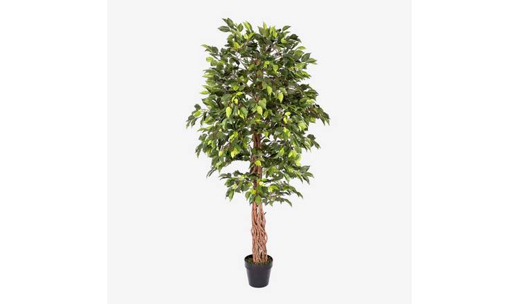 Homescapes Handcrafted Ficus Artificial Tree - Green