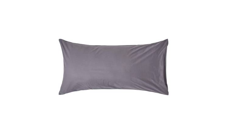 Homescapes Egyptian Cotton Housewife King Size Pillowcase - Dark Grey