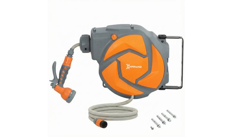 DURHAND Auto Retract Function Spray Hose Reel – Dark Grey