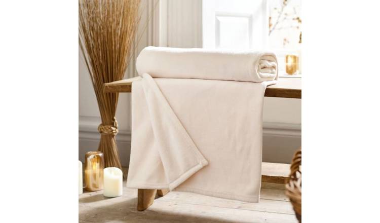Deyongs Snuggle Touch Throw - Cream
