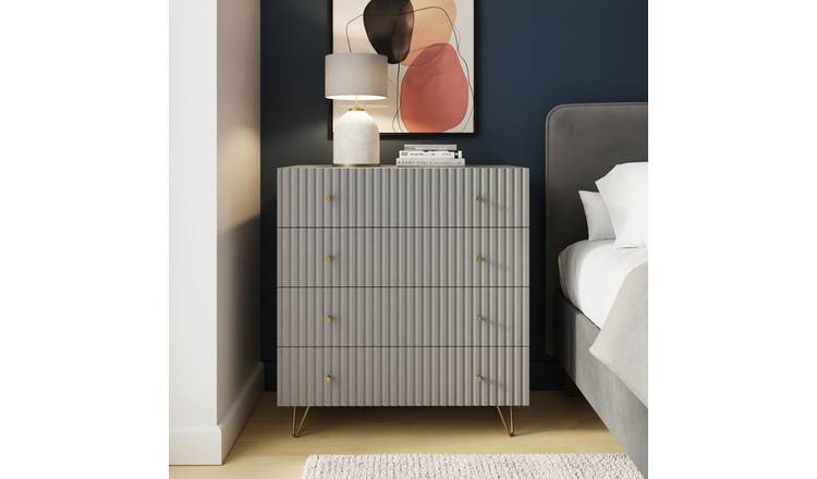 GFW Thalia 4 Drawer Chest - Grey