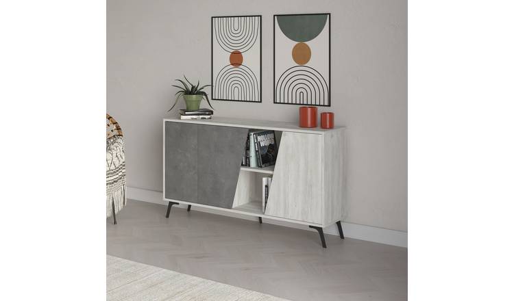 Decortie Fiona 3 Door Sideboard - Ancient White