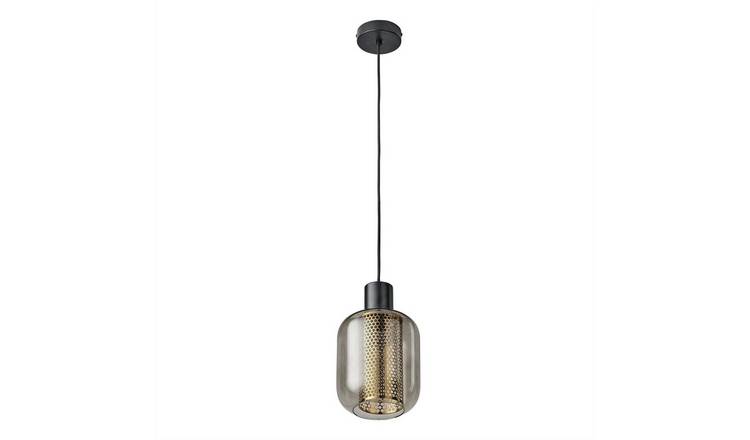 Osram Decor Firefly E27 Glass 15W LED Pendant Ceiling Light - Black