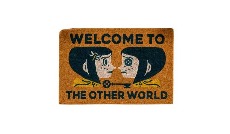 Coraline Welcome To The Other World Door Mat - Brown