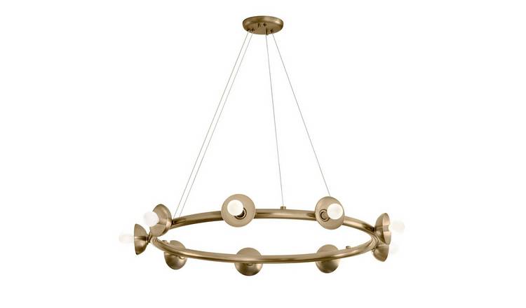 Elstead Kichler 9 Arm Pendant Light - Champagne Bronze