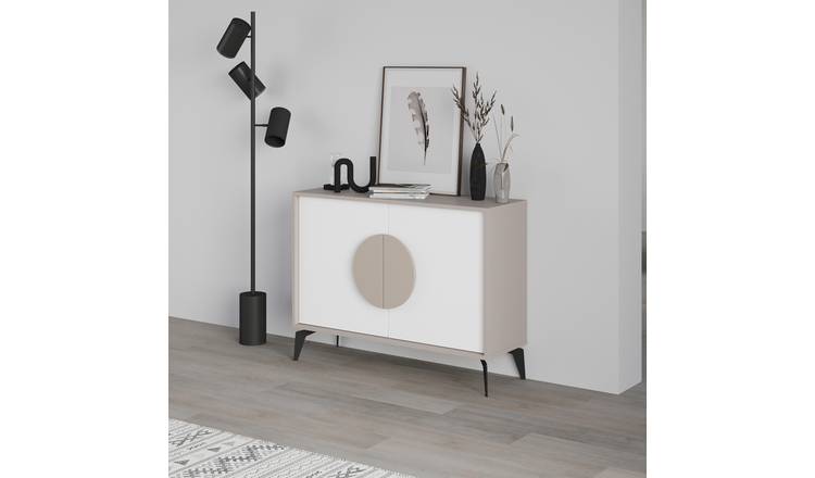 Decortie Gora 2 Sliding Door Sideboard - Mocha Grey
