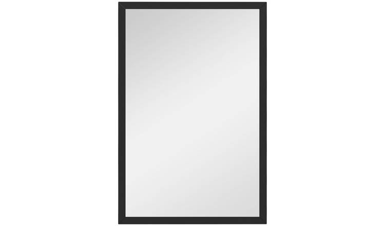 HOMCOM Rectangular Decorative Wall Mirror - Black