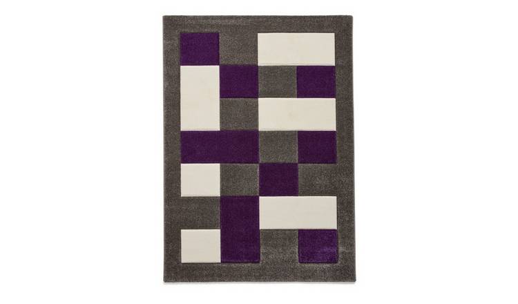 Mega Flooring Grey Modern Bordered Rug - 60 x 120cm