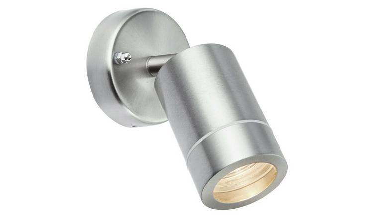 Loops Direct 8.5cm Palin Stainless Steel Adjustable Spotlight - Brushed Steel